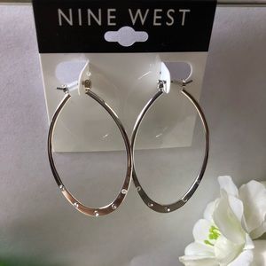 Nine West Women’s Oval Hoops Earrings